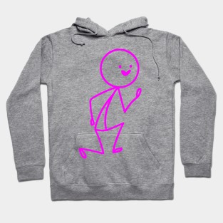 Stickman Pink Hoodie